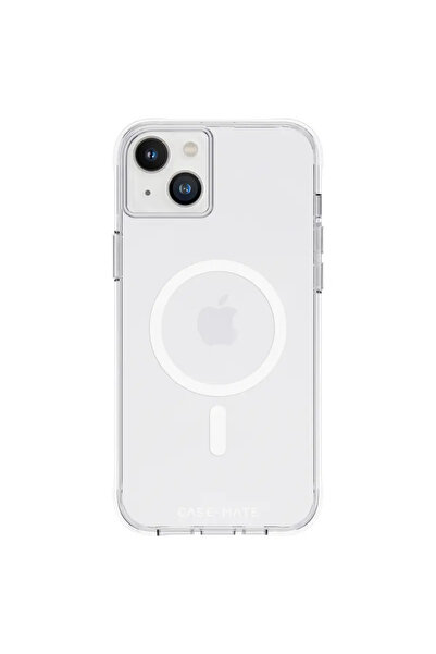 Case-Mate Husă rezistentă transparentă MagSafe pentru iPhone 14 Plus (Transpa...