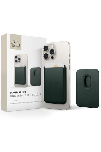 Tech-Protect MAGWALLET MAGSAFE SUPORT UNIVERSAL DE CARTE MAGNETICE KHAKI