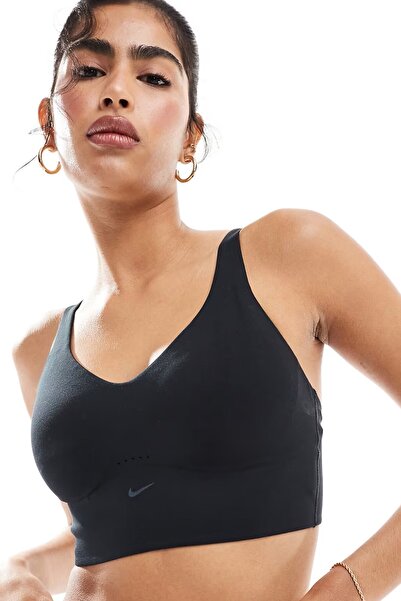 Nike Sutien de antrenament pentru femei, Dri-Fit, cu susținere medie, model l...