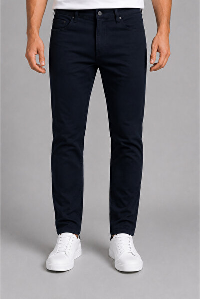 Mutlu City Men's Regular Fit Lycra Canvas Trousers 1126