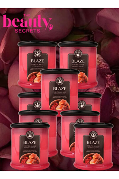 The Beauty Secrets 9 Pieces Blaze Scented Candle 500grams