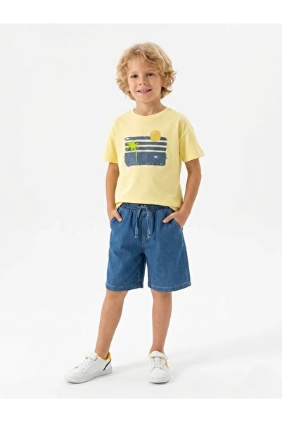 Tuffy Kids طقم شورت جينز للأولاد مكون من قطعتين