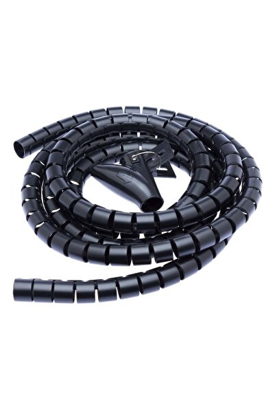 Connect IT trubice pro veden√≠ kabel≈Ø WINDER, 2,5m x 20mm, ƒçern√ °   organi...