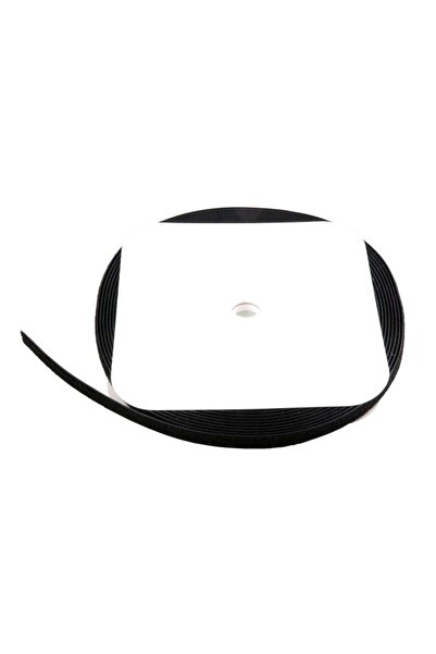 EFB Bandă velcro 20mm neagră, rolă de 25 metri