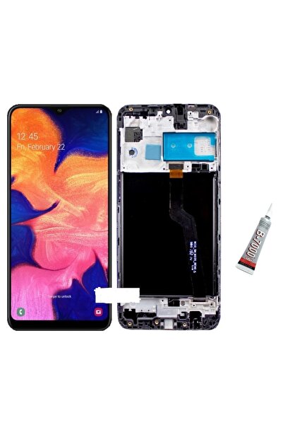 SDT Samsung A10-A105 Compatible Screen Frame (Black) B7000 Adhesive