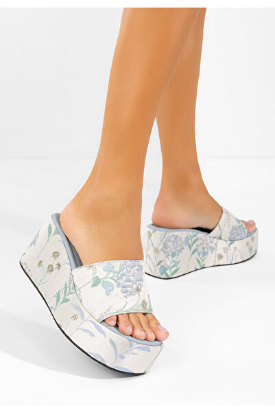 B T Shoes Anhela V2 beige Platform Sole Slipper