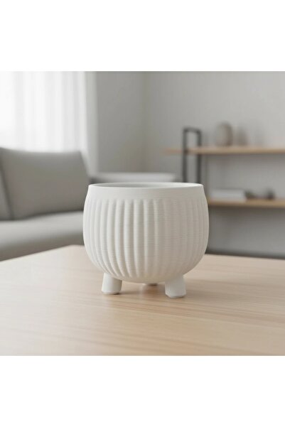 OEM Ghiveci Decorativ Modern pentru Plante, stil Japandi, 12cm, Imprimare 3D