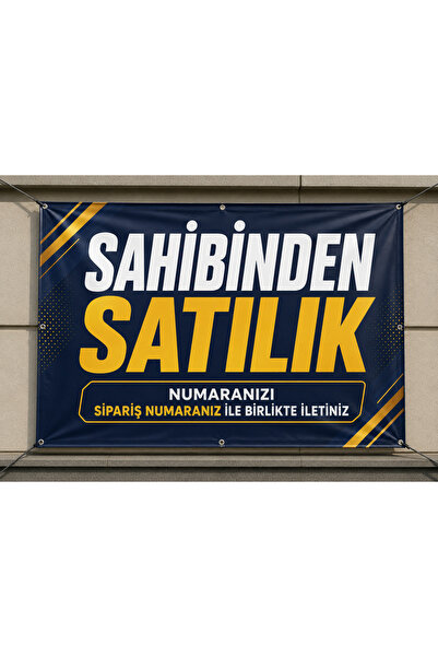 HiperAD Reklam SAHİBİNDEN Satılık Yazılı Branda 70 cm x 100 cm İlan Afişi Pan...