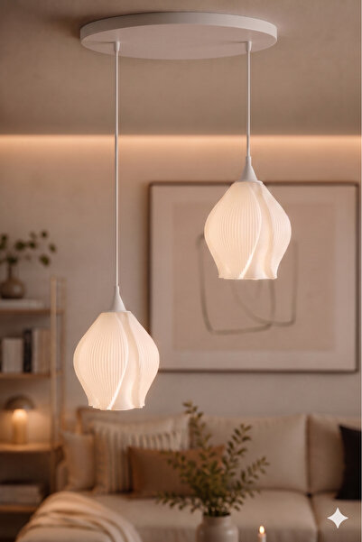 Rekatech LALE design Modern Beyaz Sarkıt Avize Pinterest Şık Tasarım Salon Mu...