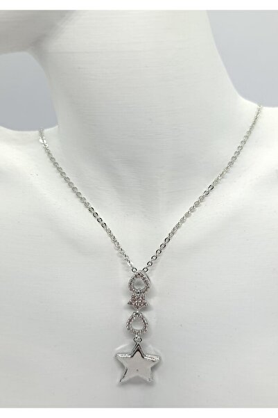ndjewelry Silver Celeste Charm Steel Necklace (40+5 cm)