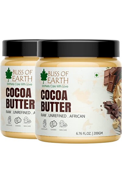 Bliss of Earth Cocoa Butter, Pure Natural Body Butter, 2x200g | Cosmetic & DI...