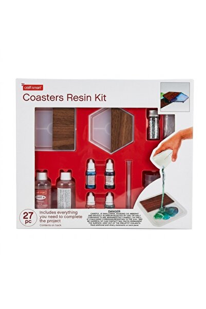 OEMS Resin Casting Kit for Making Coasters - 27 Pieces