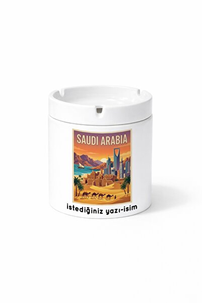 Kirbi Reklam Saudi Arabia - Saudi Arabia City Double-Sided Printed Ash Tray A...