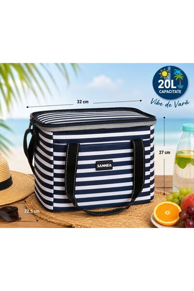 OEM Geanta Termica 20L pentru Plaja si Picnic, Izolatie Termica, Impermeabila...