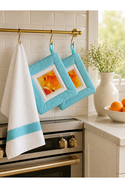 Ays Quilt Kitchen Towel and Holder Set – 3-Piece Kitchen Set