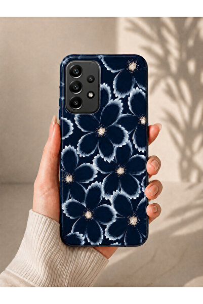 OVADA Samsung Galaxy A52 Uyumlu Çiçek Desenli Telefon Kılıfı