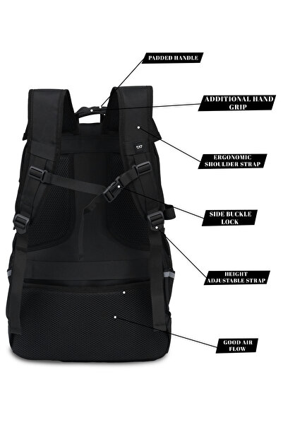 President Premium Daily Backpack Waterproof, Fits 20” Laptop, Lightweight & Durable Travel Backpack for Work, Study & Daily Use (Black)