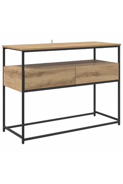 vidaxl Masă de consolă Stejar Artizanal 100 x 40 x 75 cm Lemn compozit
