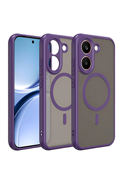 Techsuit Θήκη για Xiaomi Poco X8 Pro, HaloFrost II MagSafe, αντικραδασμική, μωβ