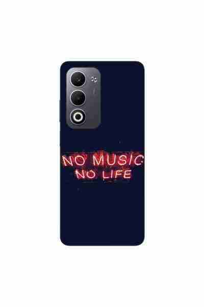OEM Θήκη συμβατή με Oppo A5, από σιλικόνη gel TPU, με το σχέδιο  "No Music No...