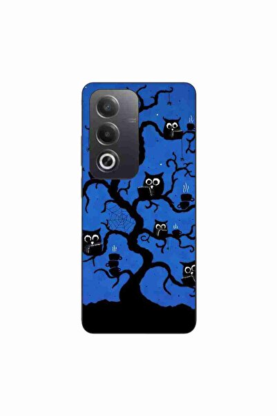 OEM Husa compatibila cu Oppo A80 Silicon Gel Tpu Model Halloween Tree Owls