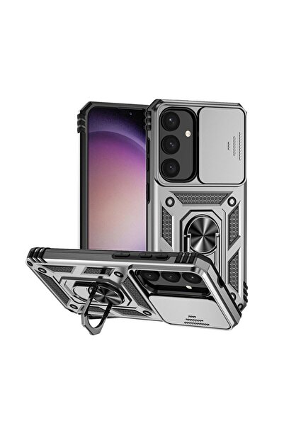 sscase Sliding Camera Σκληρή Θήκη με Δαχτυλίδι Silver (Samsung Galaxy S25 Plu...