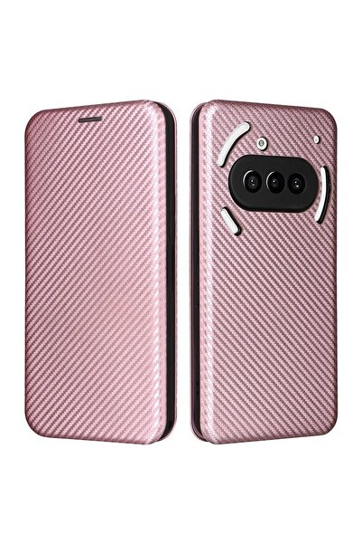 sscase Carbon Fiber Θήκη Βιβλίο Rose Gold (Nothing Phone (3a))