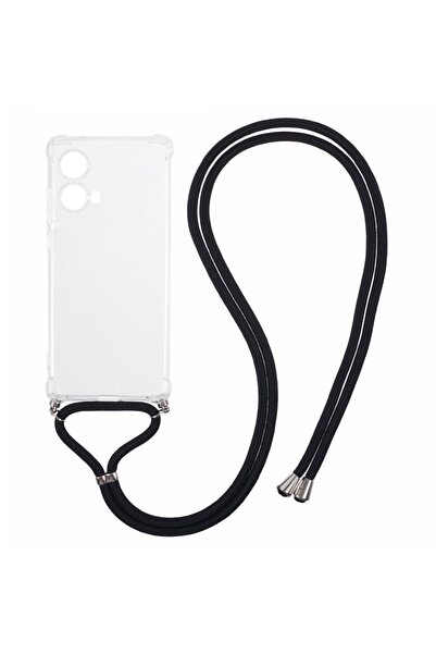 sscase TPU Θήκη Σιλικόνης με Λουράκι Transparent (Motorola Moto G85 5G)