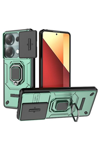 sscase Sliding Camshield Σκληρή Θήκη με Δαχτυλίδι Green (Xiaomi Redmi Note 14...