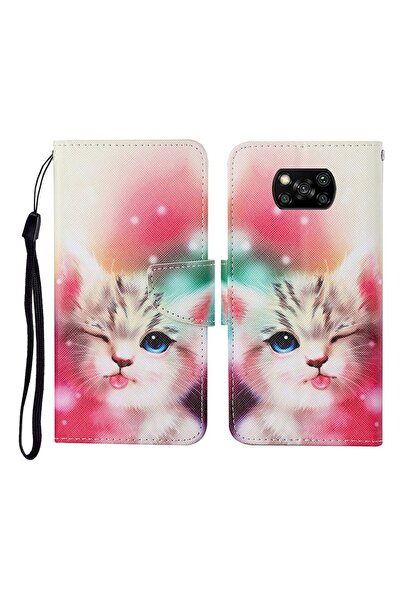 sscase Colored Drawing θήκη Πορτοφόλι Pink (Xiaomi Poco X3 NFC/X3 Pro)