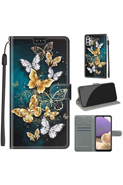 sscase Colored Drawing Θήκη Πορτοφόλι Flying Butterflies (Samsung Galaxy A32 5G)