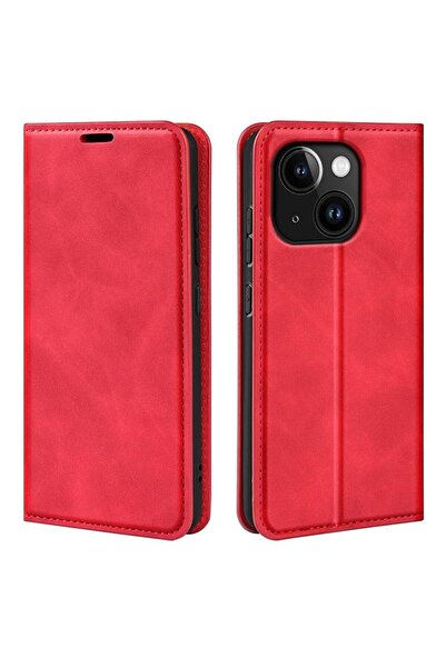 sscase Retro Magnetic Θήκη Βιβλίο Red (Apple iPhone 15 Plus)