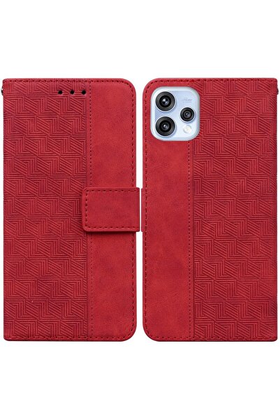 sscase Geometry Θήκη Πορτοφόλι Red (Oppo Reno15 5G)