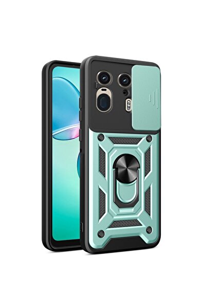 sscase Sliding Camera Σκληρή Θήκη με Δαχτυλίδι Green (Motorola Edge 50 Ultra 5G)