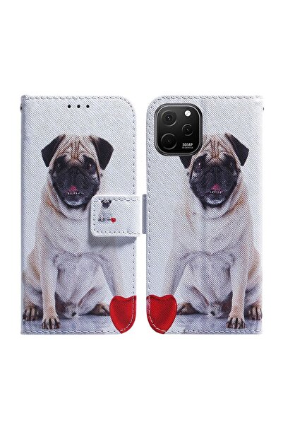sscase Coloured Drawing Θήκη Πορτοφόλι Pug (Huawei Nova Y61)