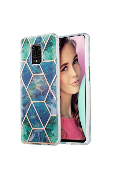 sscase 3D Electroplating Marble Σκληρή θήκη Blue Green (Xiaomi Redmi Note 9S ...
