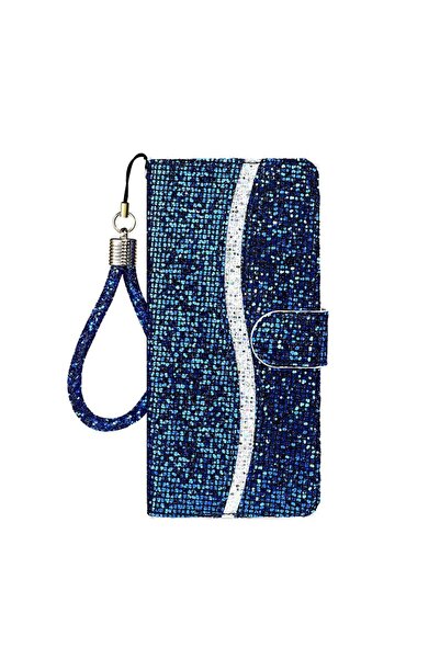 sscase Glitter Powder Filp Leather θήκη Πορτοφόλι Blue (Xiaomi Redmi 10C)