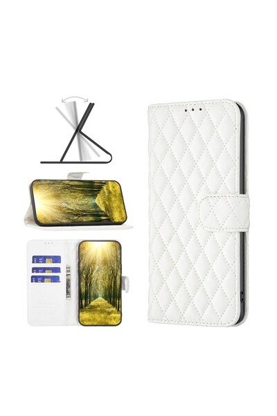sscase Diamond Lattice Θήκη Πορτοφόλι White (Realme C35)