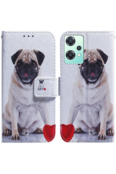 sscase Colored Drawing Θήκη Πορτοφόλι Pug (OnePlus Nord CE 2 Lite 5G)