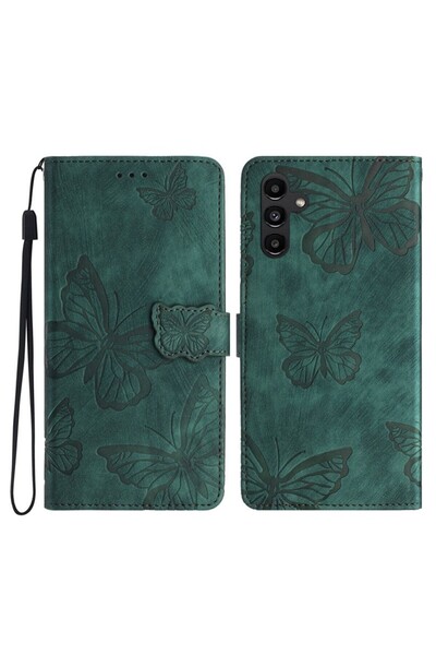 sscase Butterfly Imprinted Θήκη Πορτοφόλι Green (Samsung Galaxy A16 4G / 5G)