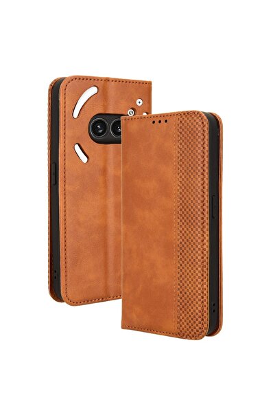sscase Retro Θήκη Βιβλίο Brown (Nothing Phone (2a)/(2a) Plus)