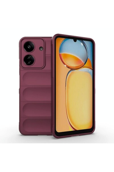 sscase Magic Shield Θήκη Σιλικόνης Wine Red (Xiaomi Redmi 13C/Poco C65)