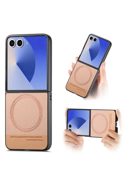 sscase MagSafe Denim Texture Σκληρή Θήκη Pink (Samsung Galaxy Z Flip7 5G)