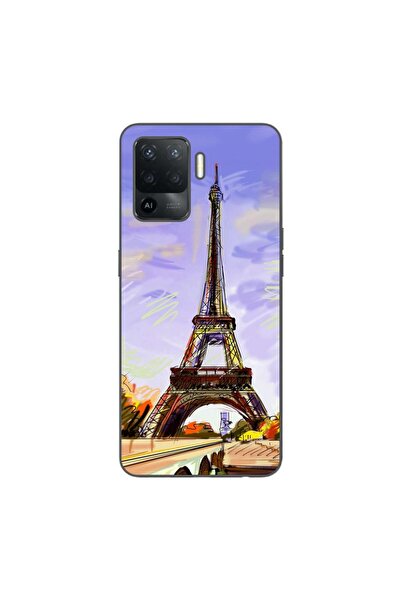OEM Husa compatibila cu Oppo Reno5 Lite Silicon Gel Tpu Model Desen Turnul Ei...