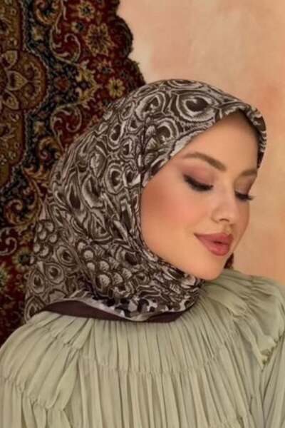 Şulemoda Giyim ليفورا أكوا سوفت وشاح ناعم بني