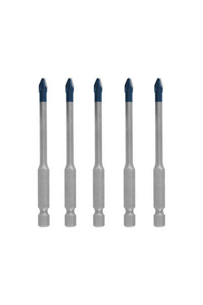 Bosch Set de 5 burghie pentru plăci ceramice, EXPERT HardCeramic HEX-9, diame...