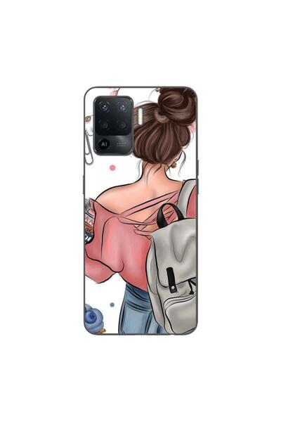 OEM Husa compatibila cu Oppo Reno5 Lite Silicon Gel Tpu Model Girl Fashion Sc...