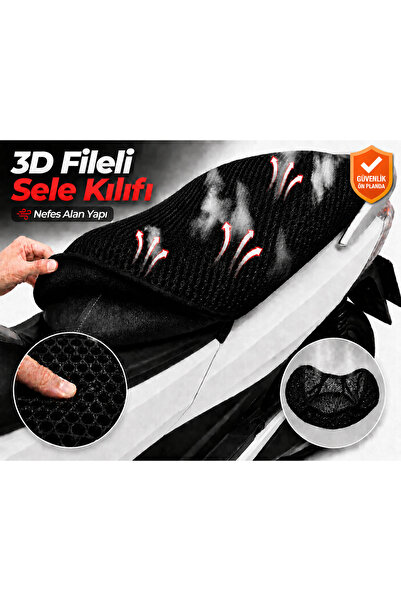 Vi Caro Husa scaun motocicleta Gilera Nexus 250 Husa scaun din plasa 3D Prote...