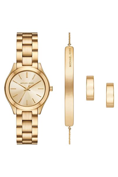 Michael Kors MK7561SET Kadın Kol Saati Bileklik ve Küpe Seti