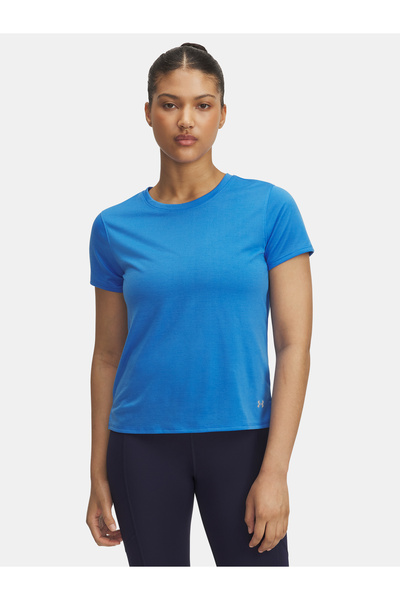Under Armour Tricou de damă UA Launch cu mânecă scurtă - ALBASTRU